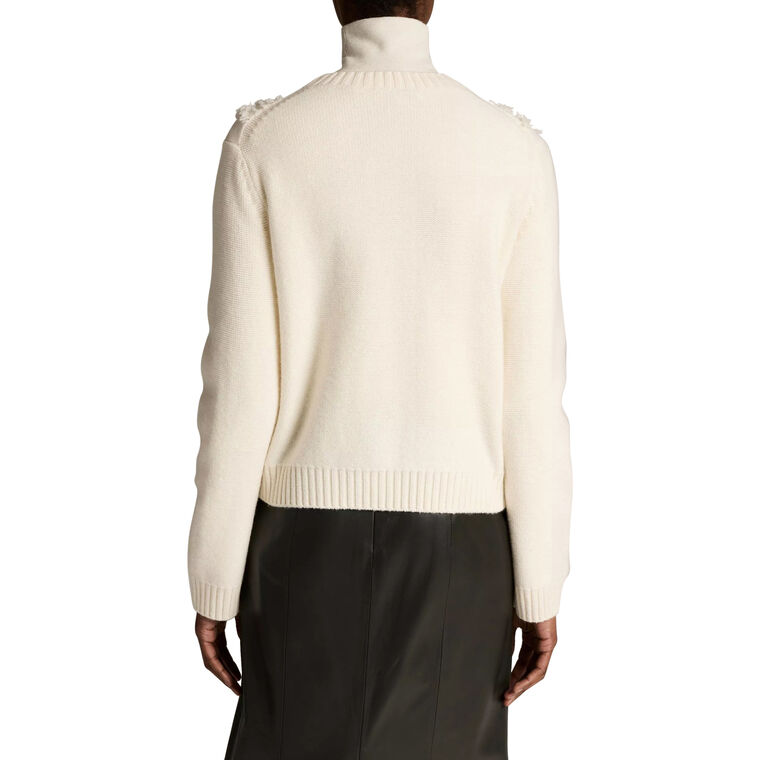 Hand-Cut Diamond Cable Wool Sweater image number null