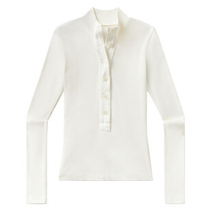 Sheena Long Sleeve Ribbed Henley