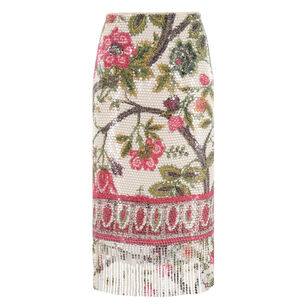 Vivienne Floral Sequin Midi Skirt