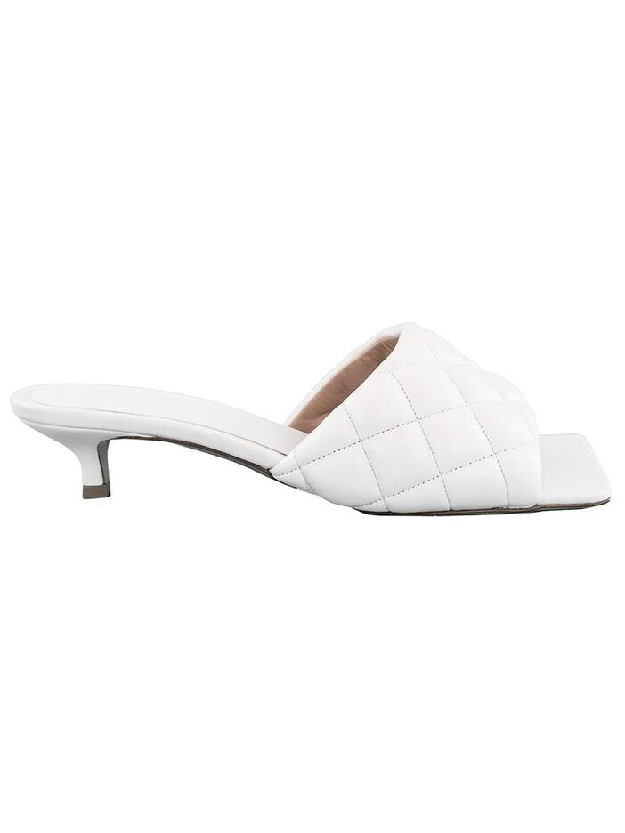 Padded Mule Sandal Nappa Matel image number null