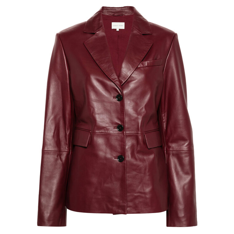 Aldo Leather Single-Breasted Jacket image number null