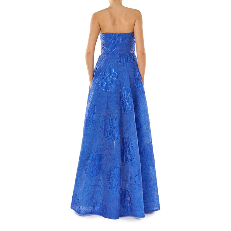 Ayla Jacquard High-Low Gown image number null