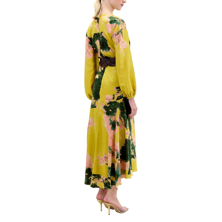 Lima Long Sleeve V-Neck Midi Dress image number null