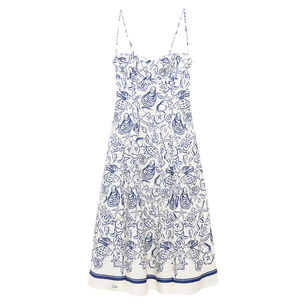 Analise Linen Bustier Midi Dress