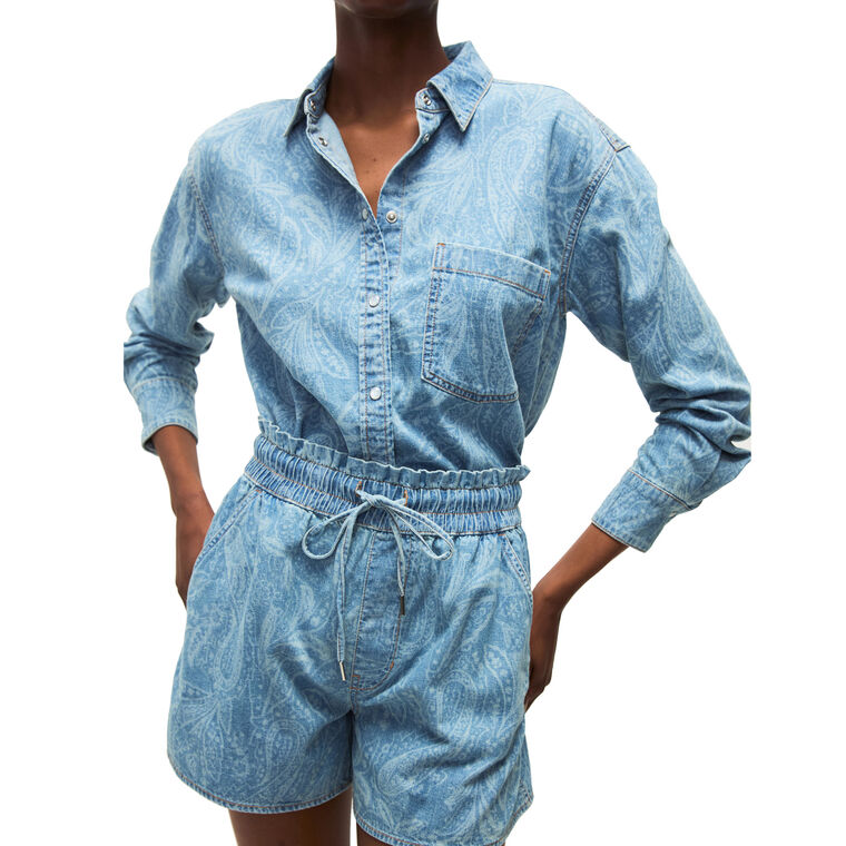 Aderes Long Sleeve Denim Shirt image number null