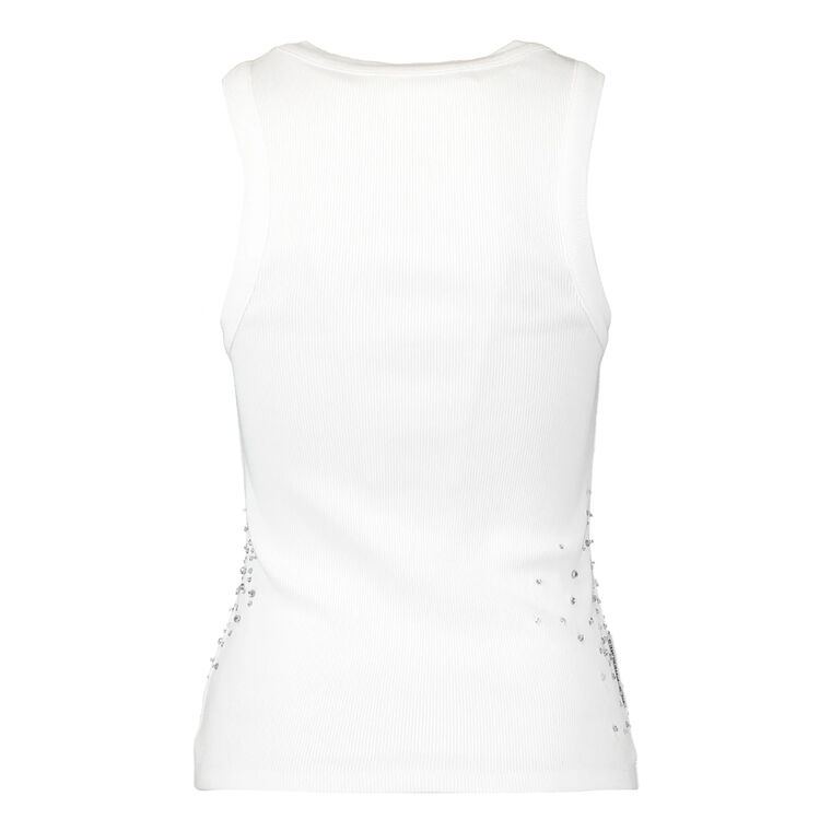 Embellished Rib Jersey Tank Top image number null