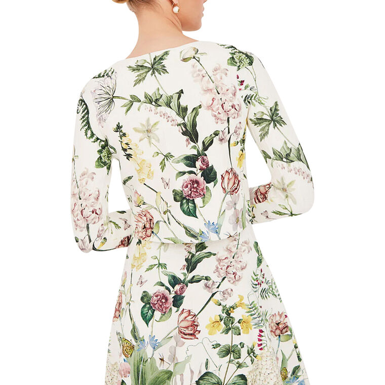 Rose Long Sleeve Cropped Cardigan image number null