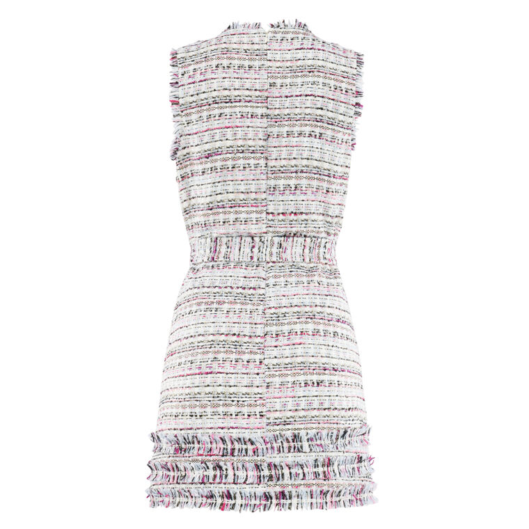 Sleeveless Ashton Belted Tweed Mini Dress image number null