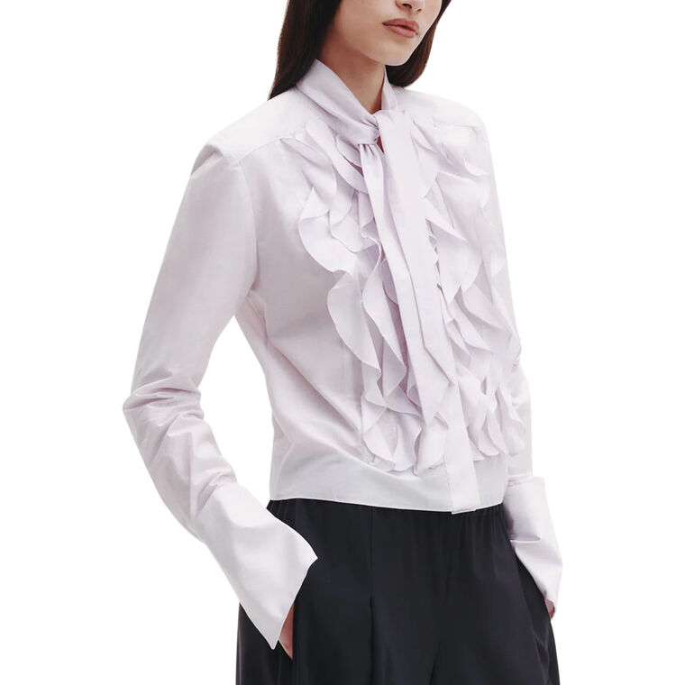 Patti Long Sleeve Blouse With Tie image number null