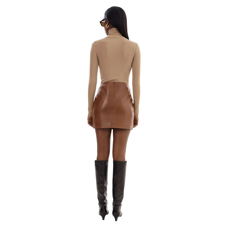 Rowan Leather Mini Skirt image number null