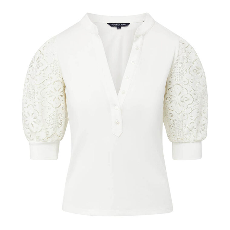 Coralee Lace Sleeve Top image number null