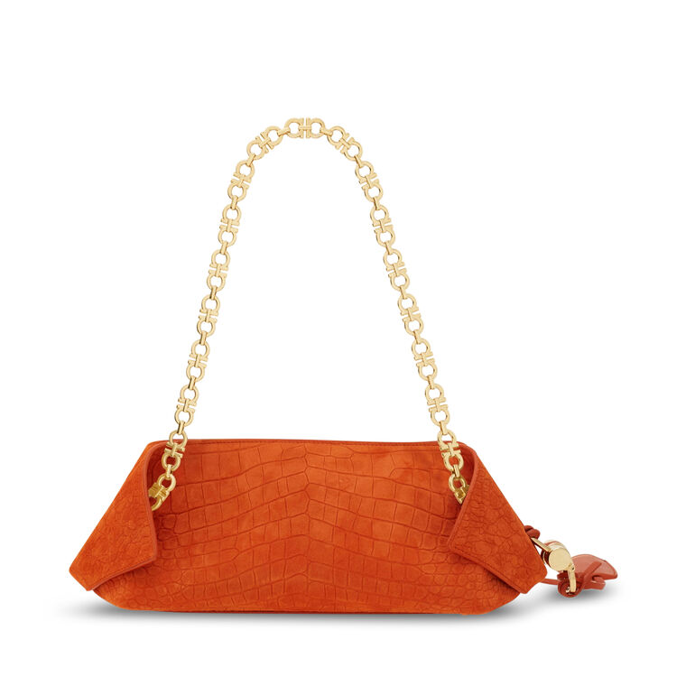 Gancini Chain Folded Shoulder Bag  image number null
