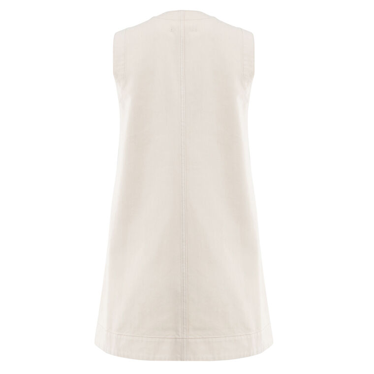 Oakley Sleeveless Denim Shift Dress image number null