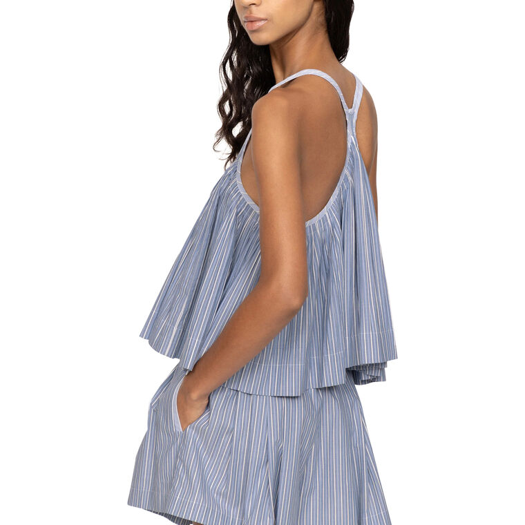 Helmi Striped Shirting Tank Top image number null