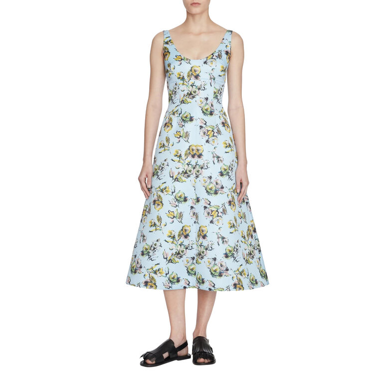 Abella Sleeveless Floral Midi Dress image number null