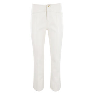 Loren Cropped Vegan Leather Quilted Pant