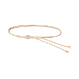 Libby Braided Tie Leather Wrap Belt