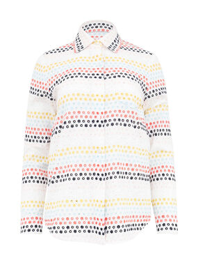 Sunset Eyelet Boyfriend Shirt