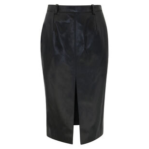 Faux Leather Pencil Skirt