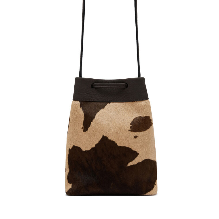 Osette Pony Hair Midi Crossbody Pouch image number null