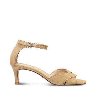 Umelo Suede Kitten Heel Sandal
