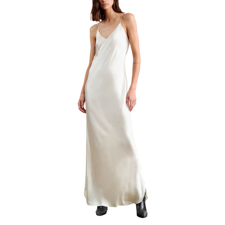 Cami Sleeveless Bias Cut Silk Gown image number null