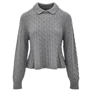 Wool Cashmere Long Sleeve Sweater