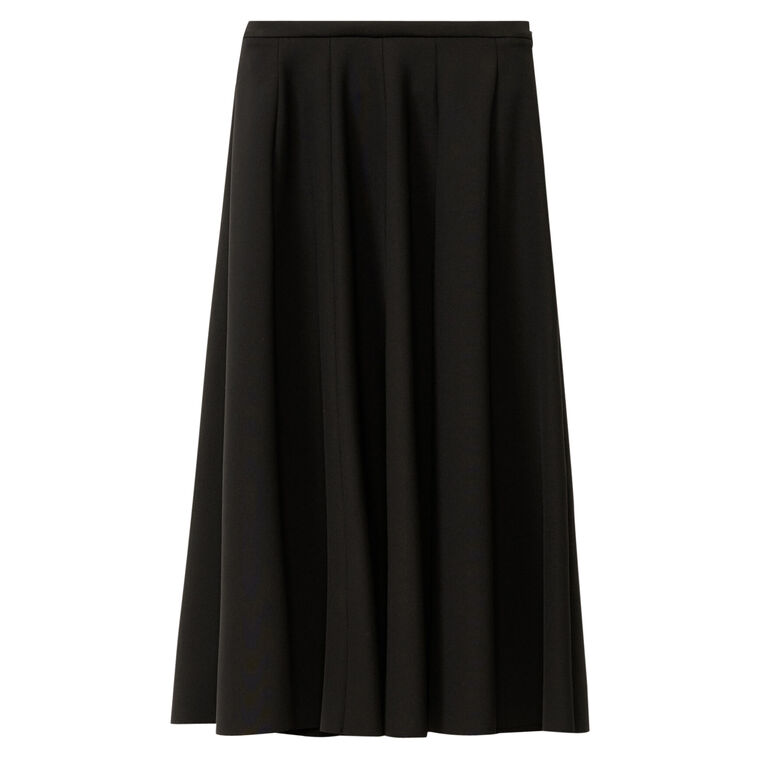 Scuba A-line Midi Circle Skirt image number null