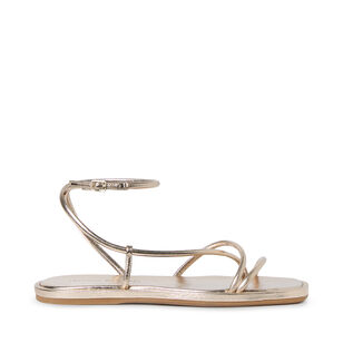 Strappy Ankle Wrap Flat Sandal