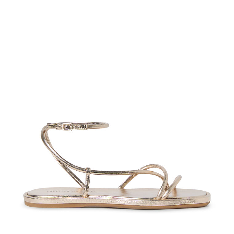 Strappy Ankle Wrap Flat Sandal image number null