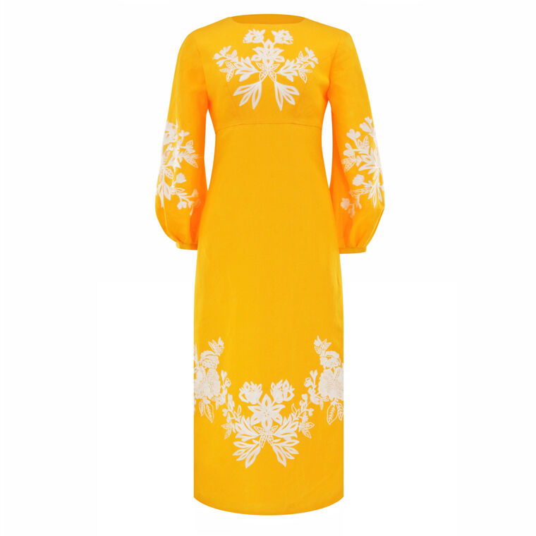 Amaira 3/4 Sleeve Midi Sheath Dress image number null