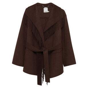 Rowen Belted Fringe Jacket