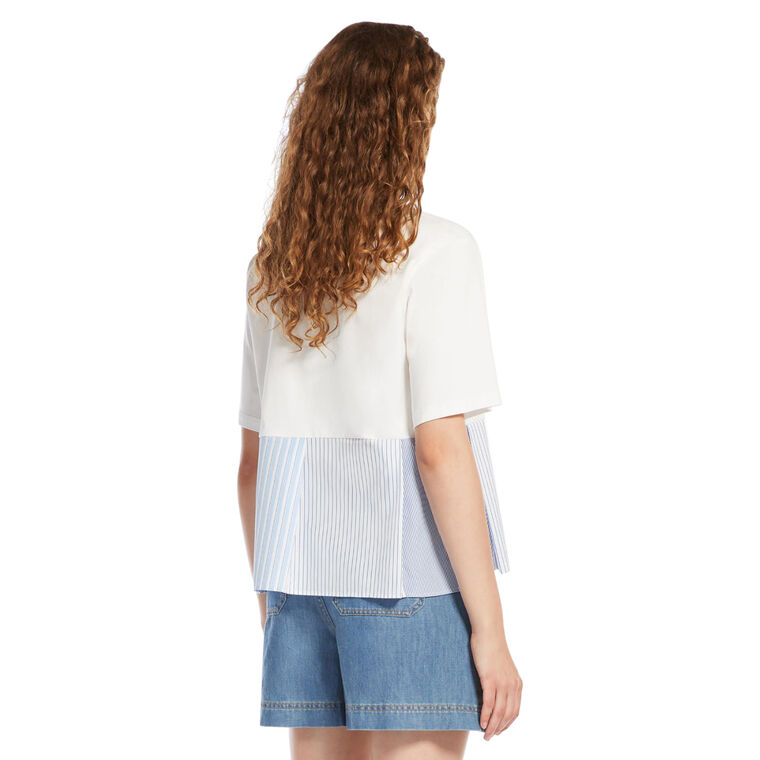 Bird Flared Cotton T-Shirt image number null