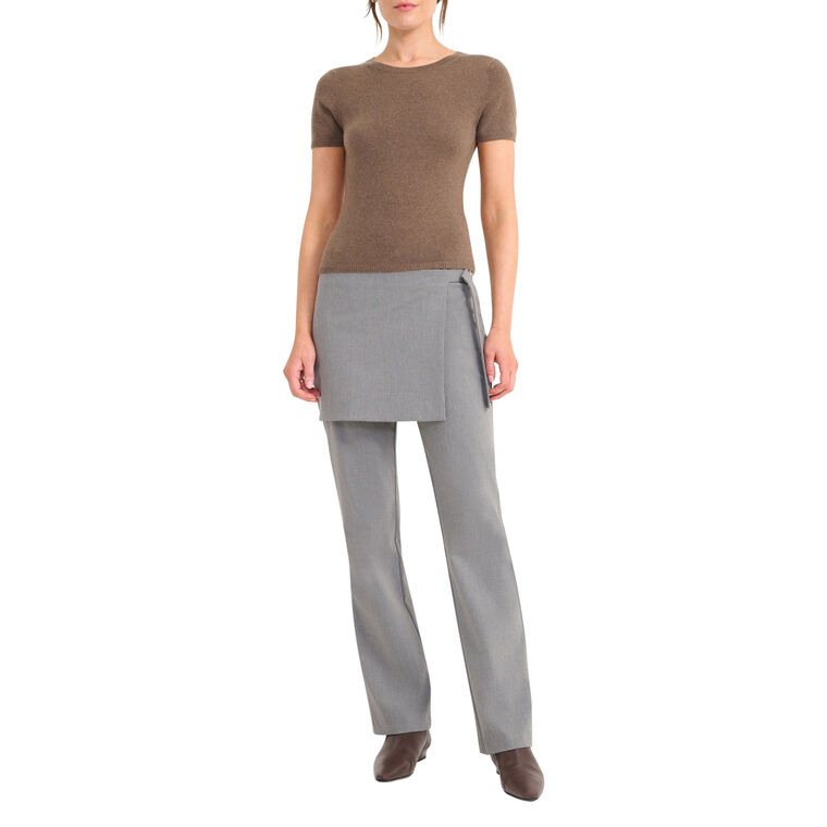 Hannah Panel Detail Straight-Leg Pants image number null