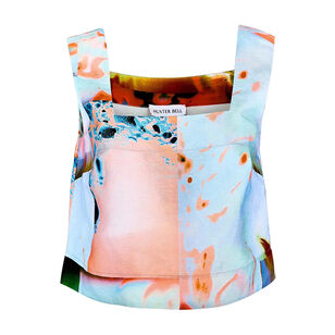 Corby Sleeveless Square Neck Cropped Top