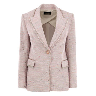 Fiorellie Chain-Trim Tweed Jacket