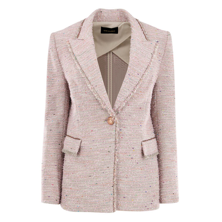 Fiorellie Chain-Trim Tweed Jacket image number null