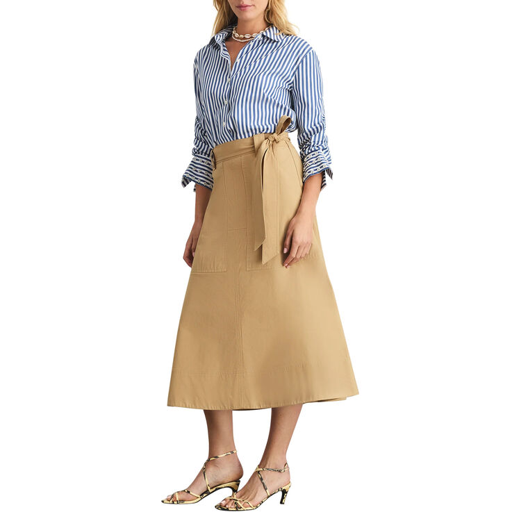 Brinson Belted Midi Skirt image number null