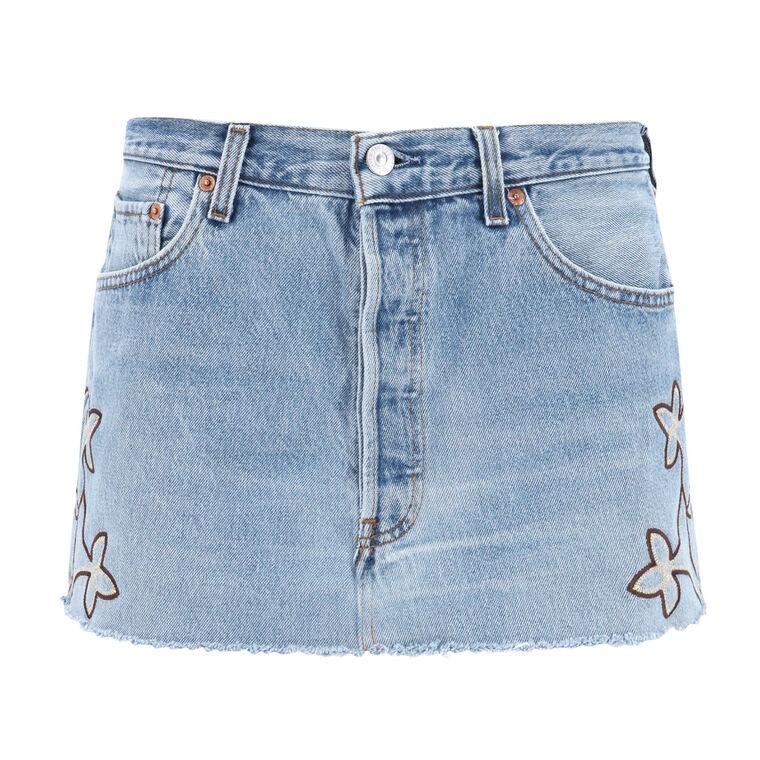 Vintage Rodeo Denim Mini Skirt image number null