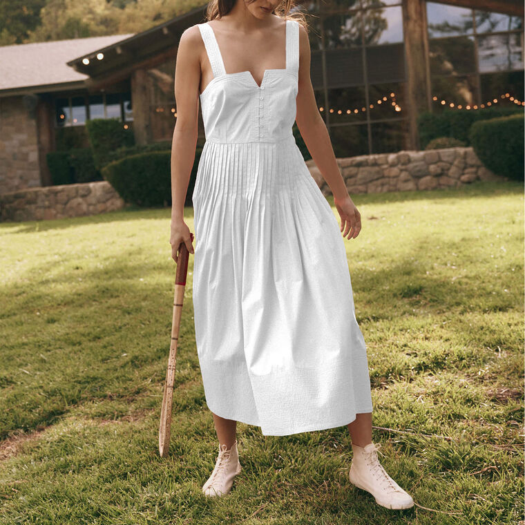 The Day Break Sleeveless Midi Dress image number null