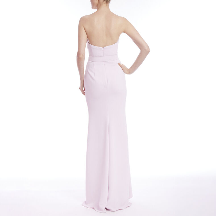 Strapless Twisted Bodice Gown image number null