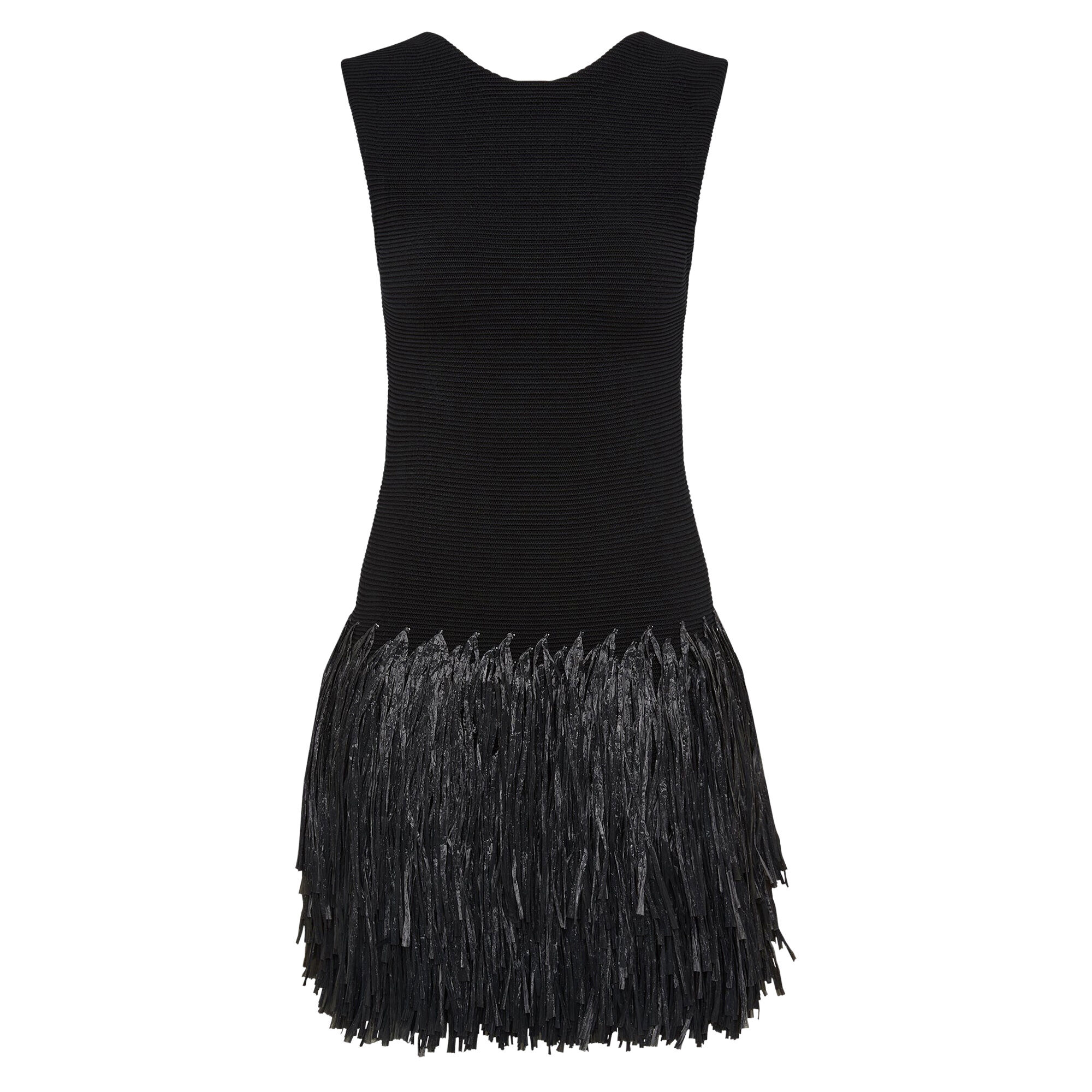 Rushes Raffia Knit Mini Dress