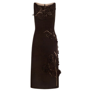 Porcelain Flower Cutout Dress