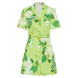 Brigitte Hydrangea Print Mini Dress