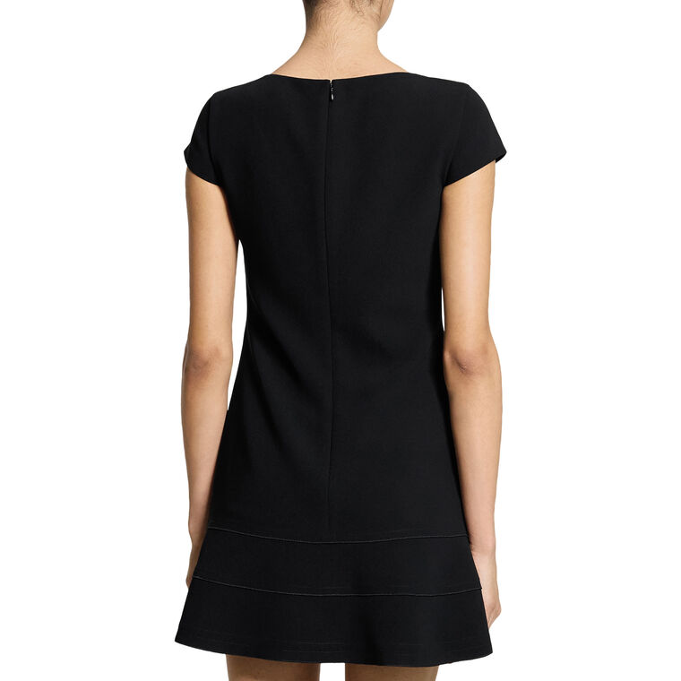 Short Sleeve Bateau Neck Mini Dress image number null