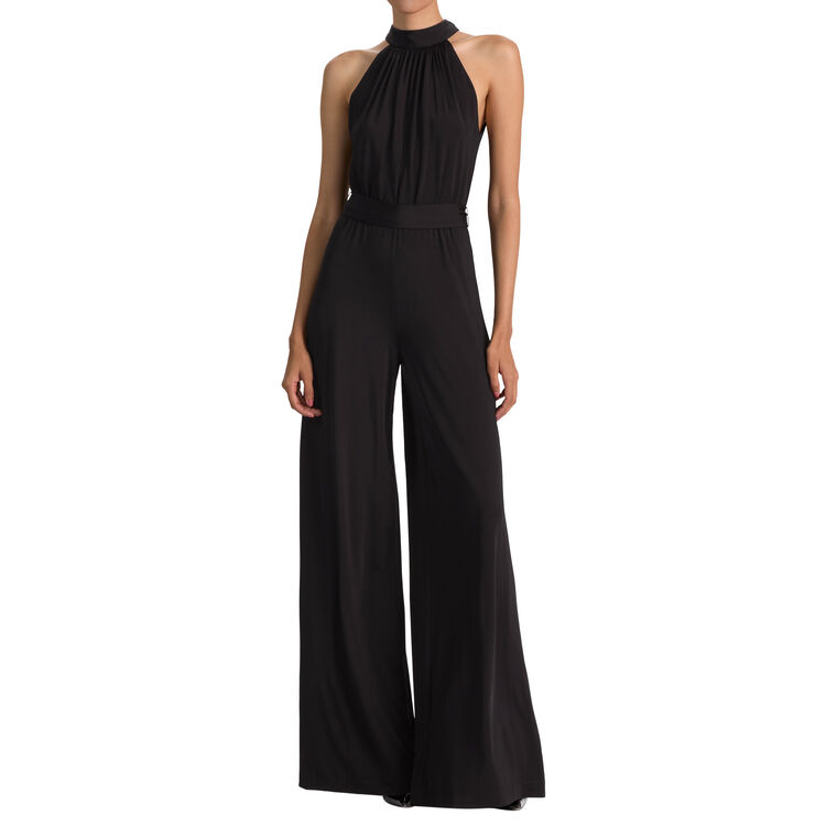 Thelma Wide Leg Jumpsuit With Tie image number null