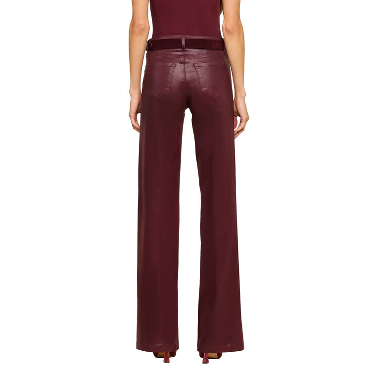 Clayton High Rise Coated Wide Leg Jean image number null