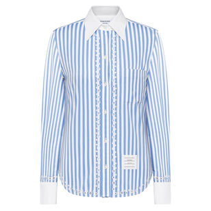 Awning Striped Poplin Classic Long Sleeve Shirt
