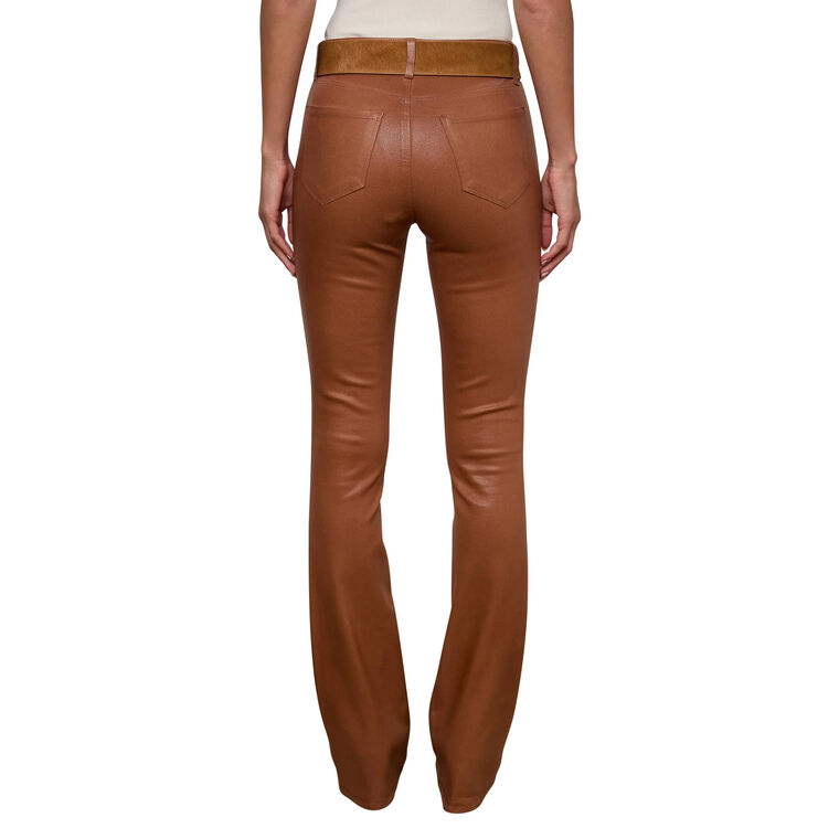 Selma High-Rise Sleek Baby Bootcut Coated Jean image number null