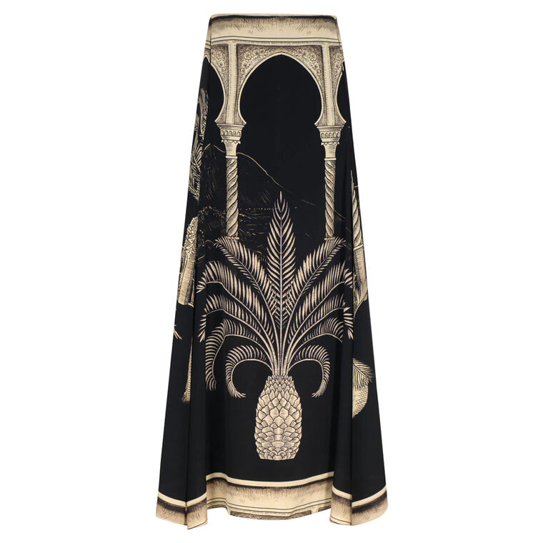 Poems Of The Sea Midi Skirt image number null